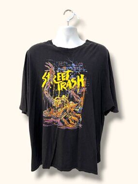 Fright Rags Shirt Mens 3XL Black Street Trash Graphic Horror Tee Preowned